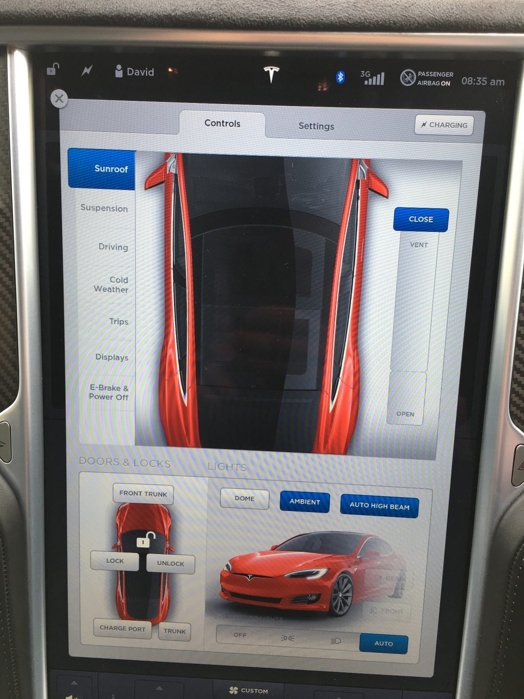 tesla sun roof
