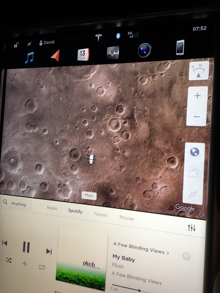 Tesla Model X on Mars